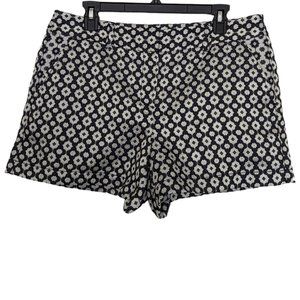 LOFT Black and White Patterned Women's Shorts